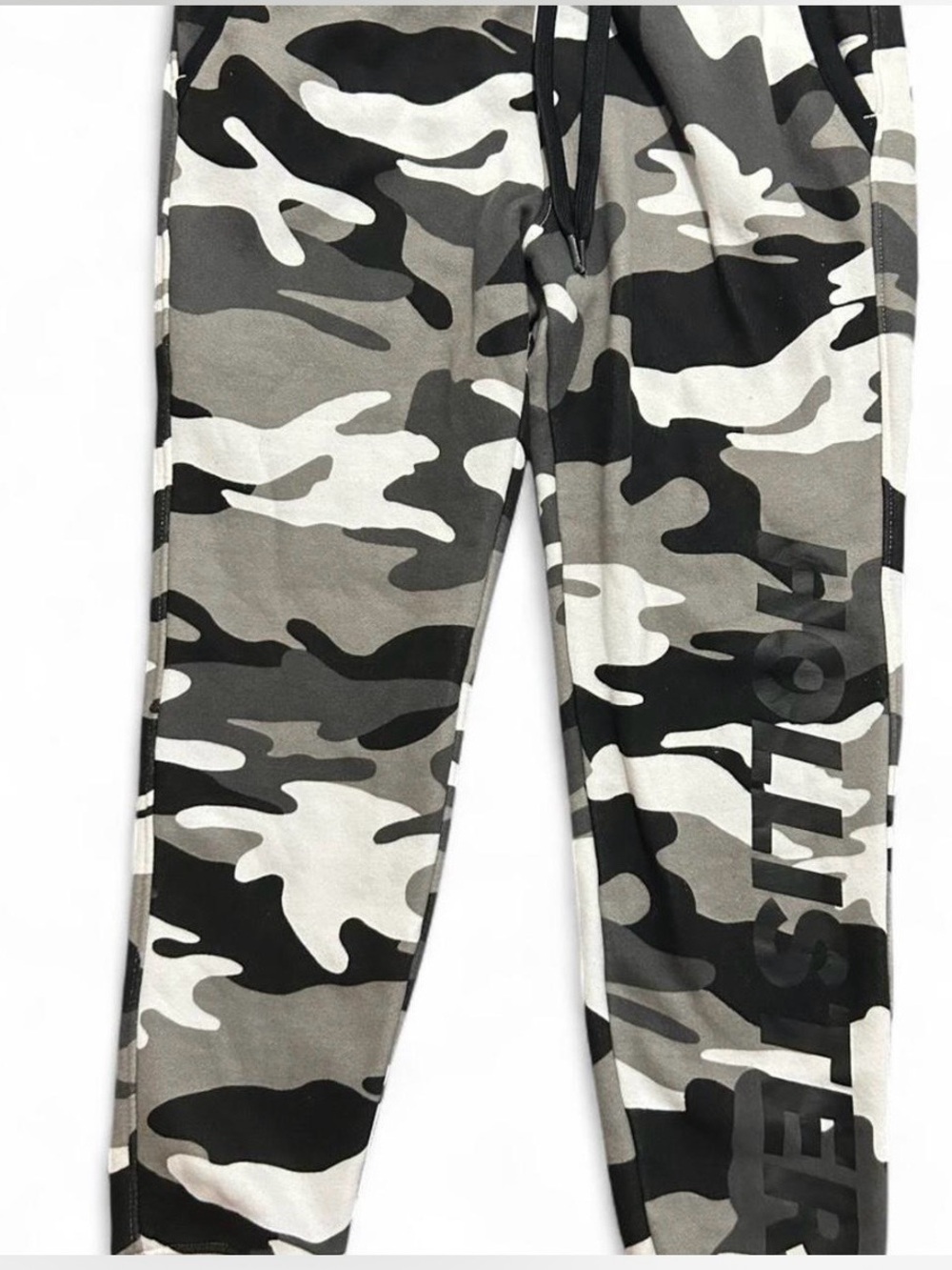Hollister Black & Gray Camo Jogger Pants - Picture 3 of 5